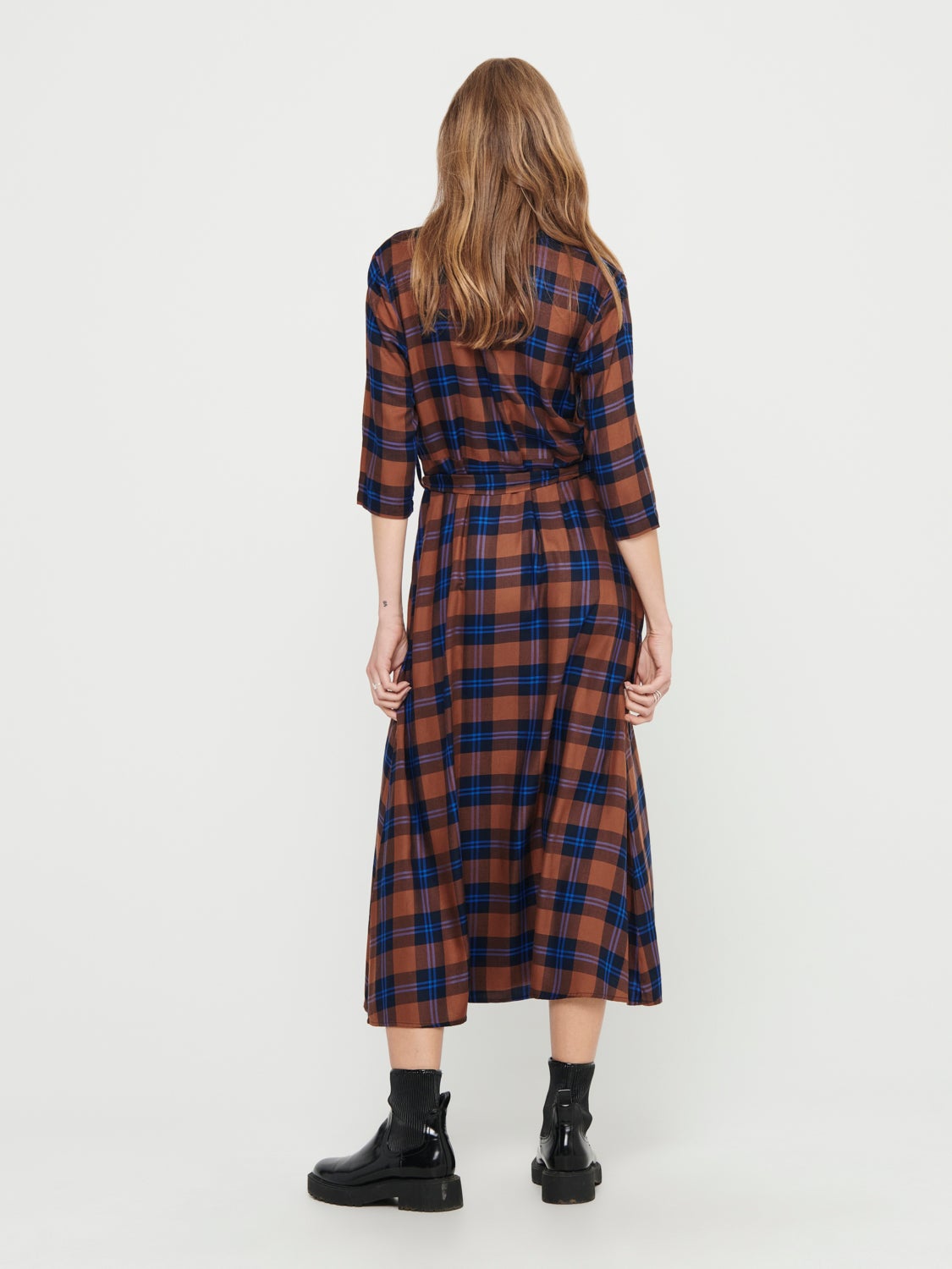 Checked Shirt dress