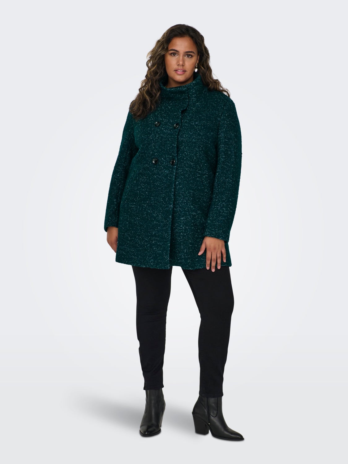 Curvy Wool Coat