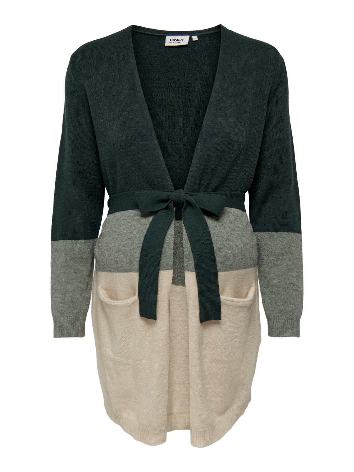 Mama Long Belt Knitted Cardigan