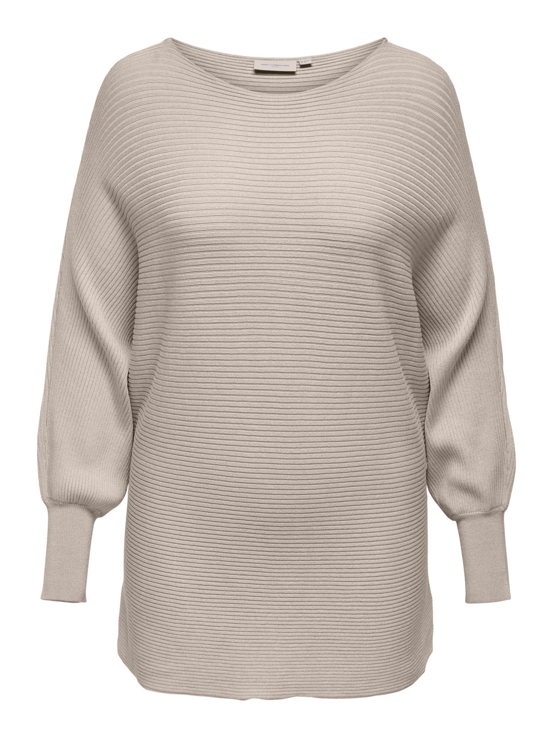Curvy rib structured Knitted Pullover