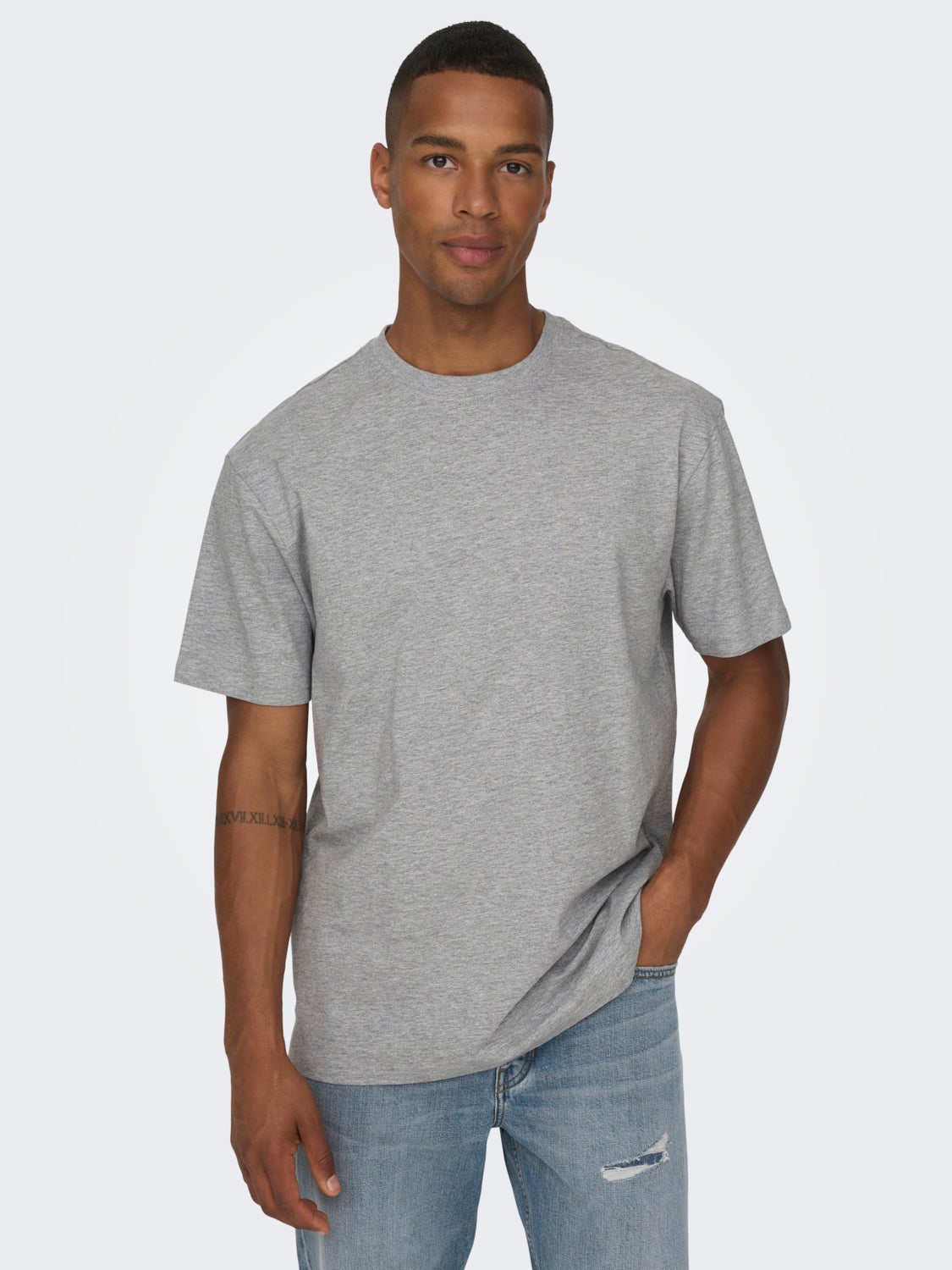 Oversized o-hals t-shirt