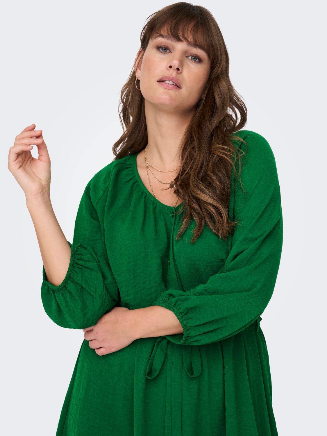 Curvy 3/4 sleeved Dress