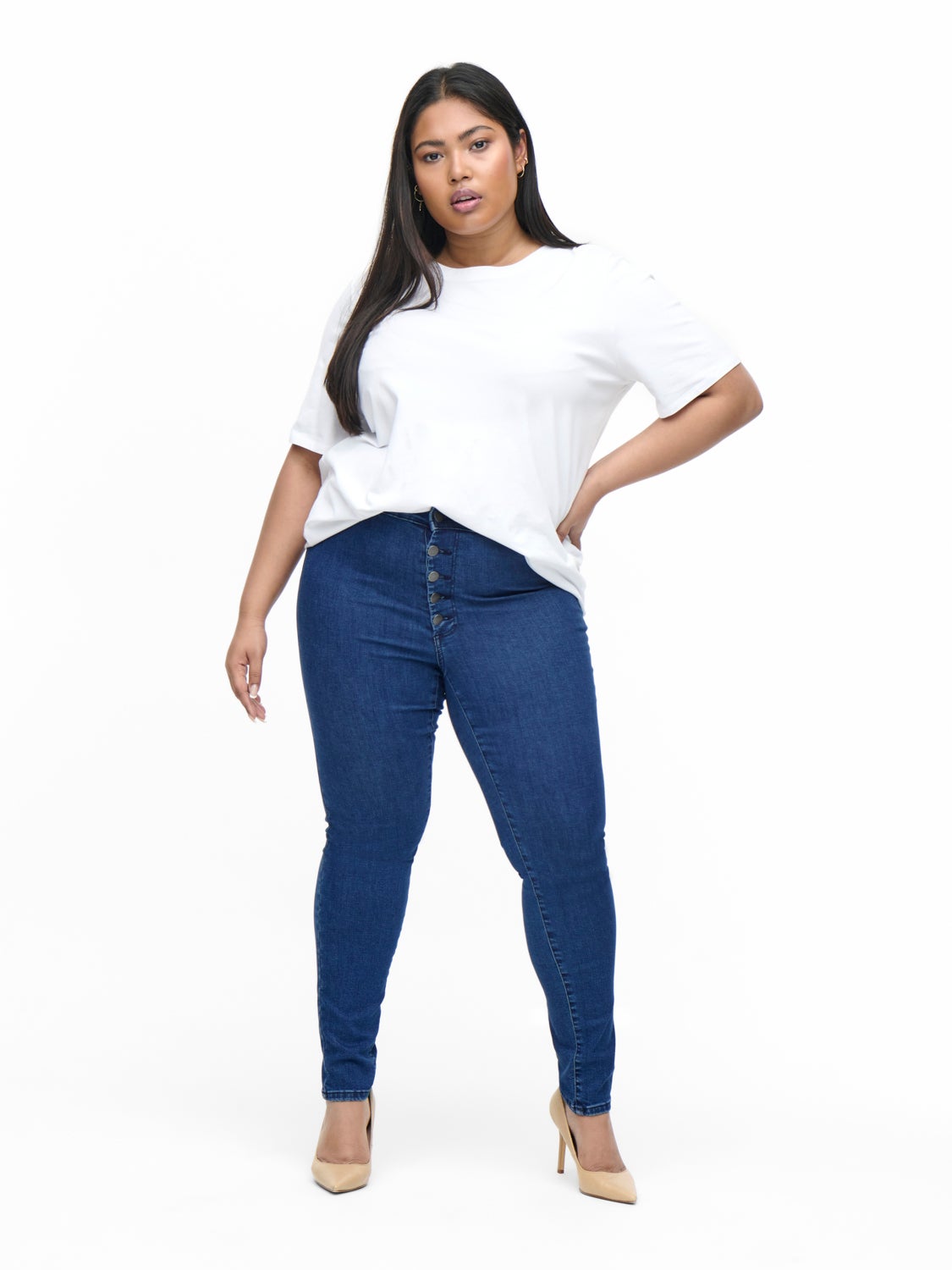 Curvy CARWilly highwaisted Skinny fit jeans