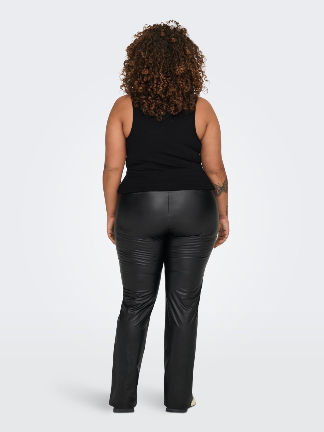 curvy coated leggings
