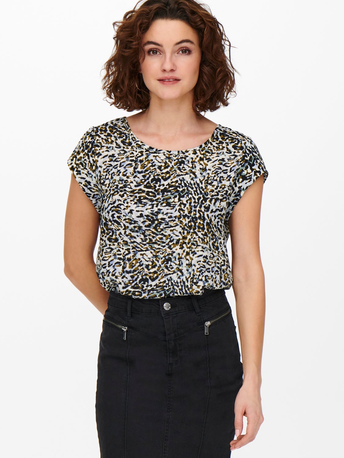 Printed Short Sleeved Top