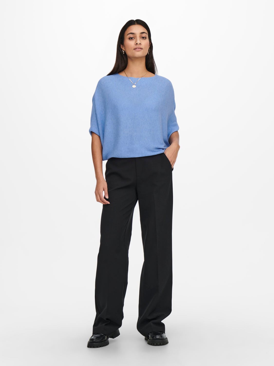 Batsleeve Knitted Pullover