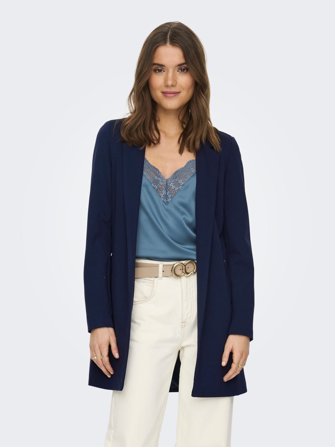 Solid color coatigan