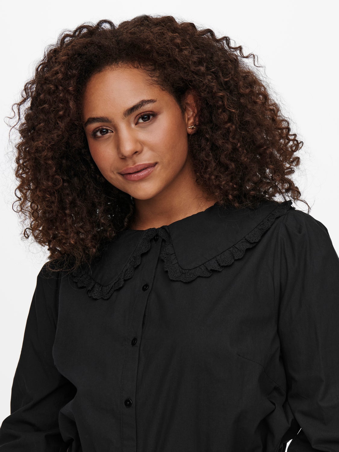 Curvy collar detail Shirt