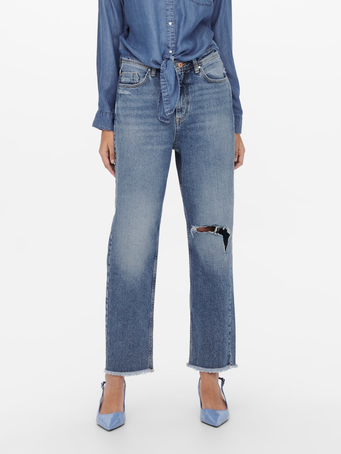 JDYDichte highwaist ankle Straight fit jeans