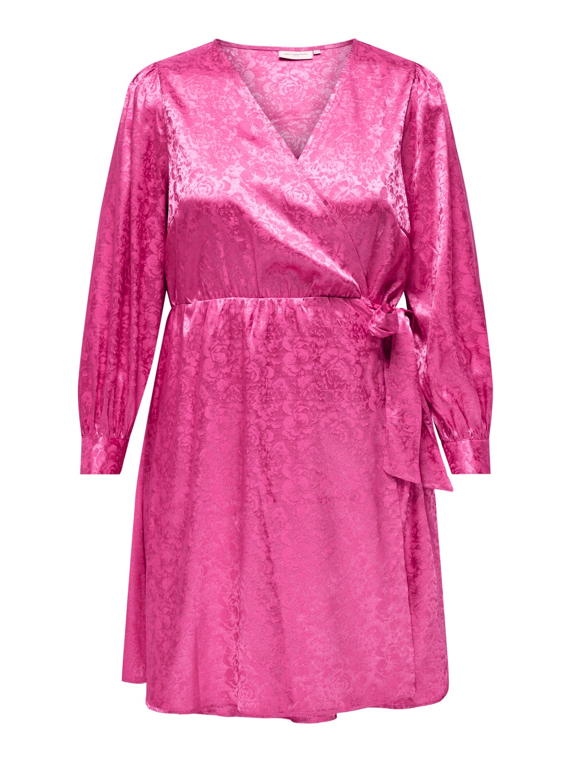 Curvy v-neck wrap dress