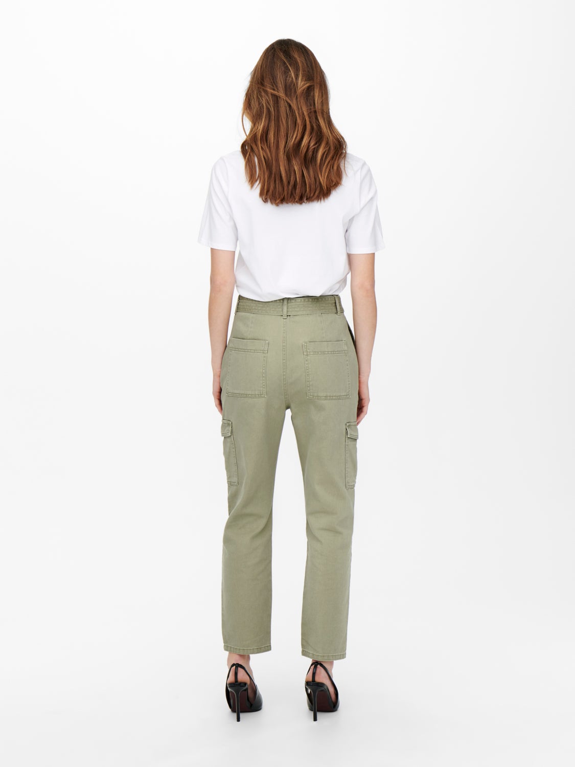 High waisted Cargo Trousers