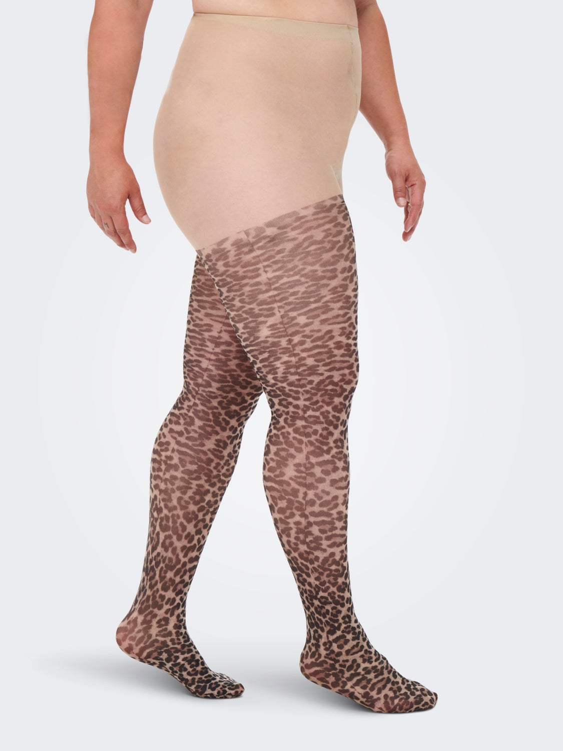 Curvy printed tights