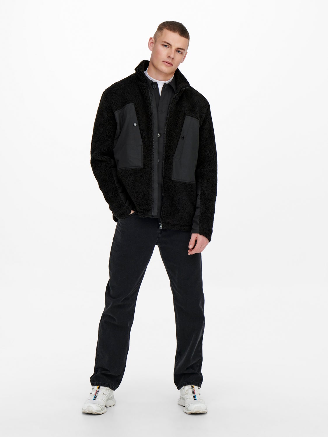 Sherpa mix jacket