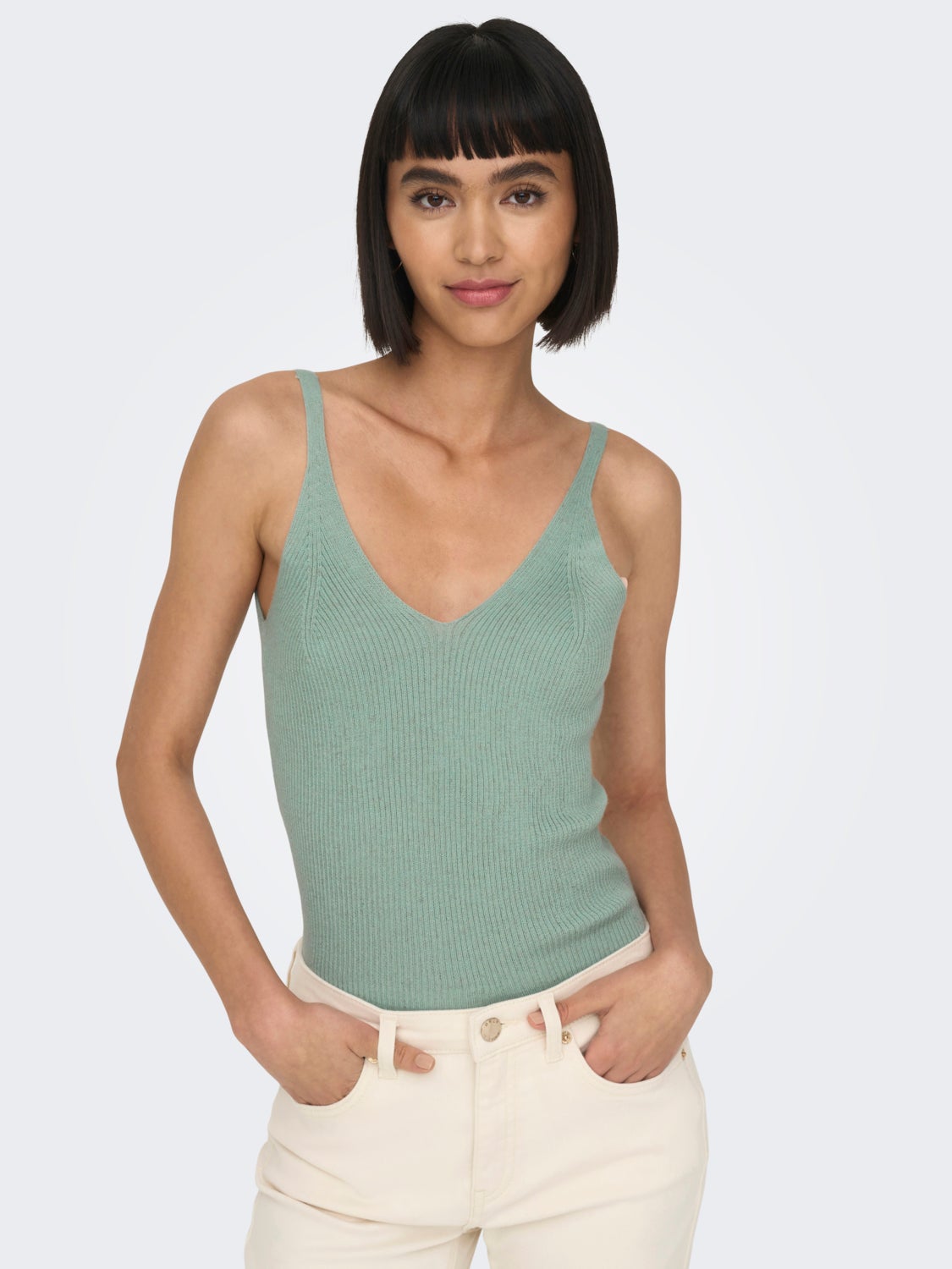 Sleeveless Knitted Top
