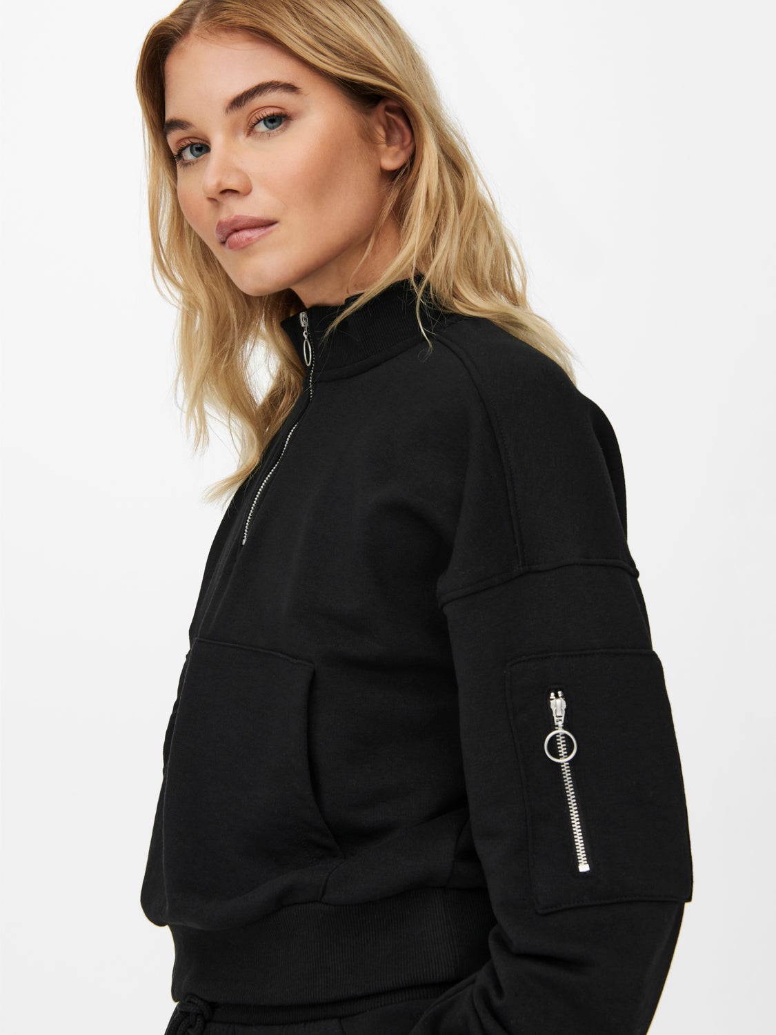 High Neck Sweatshirt