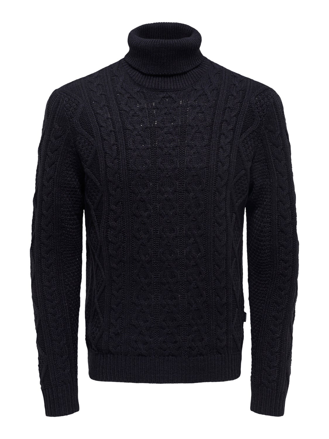 Roll neck knitted pullover