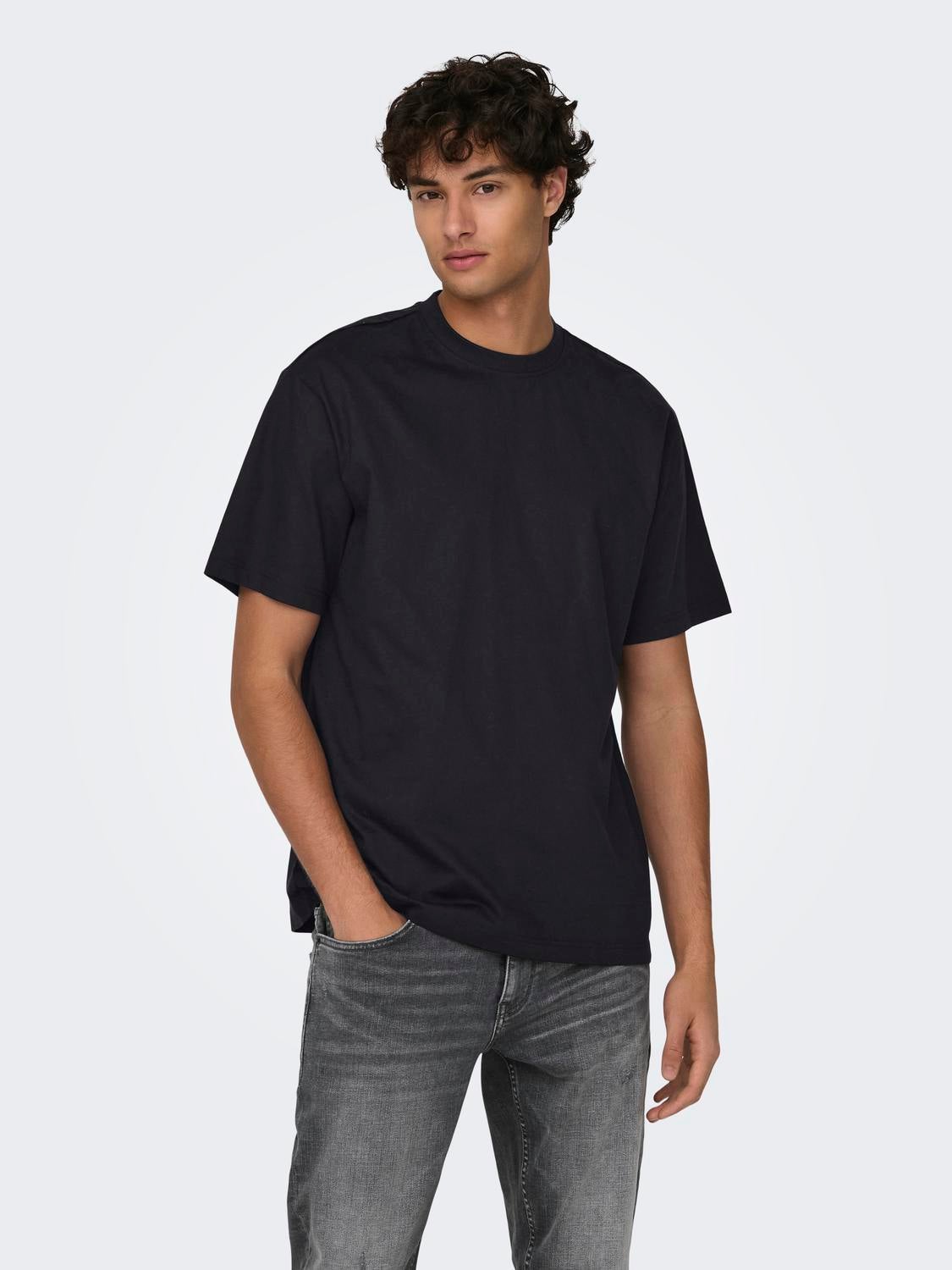 Oversized o-hals t-shirt