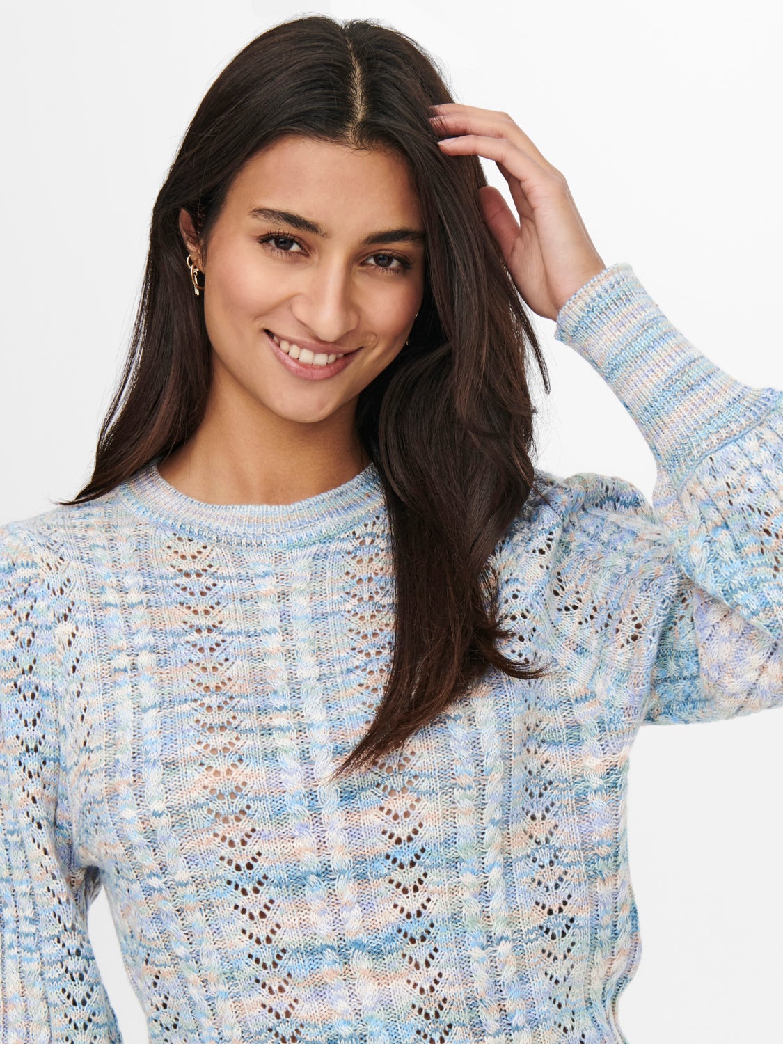 Textured Knitted Pullover