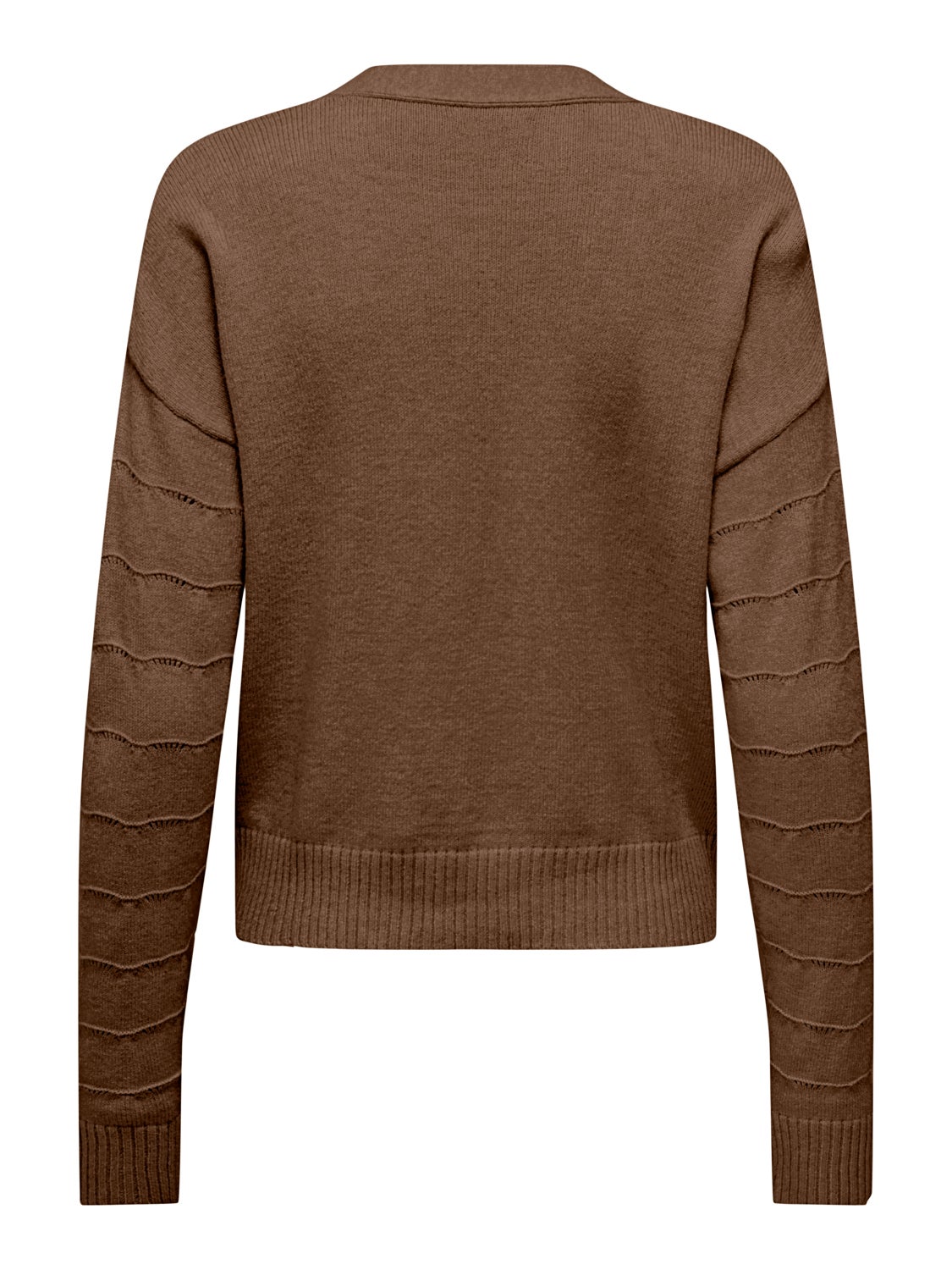 V-neck knit cardigan