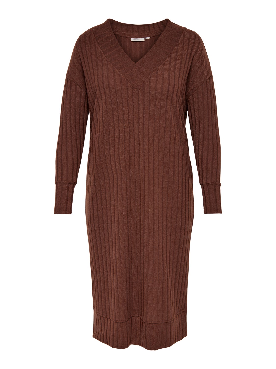 Curvy knitted midi dress