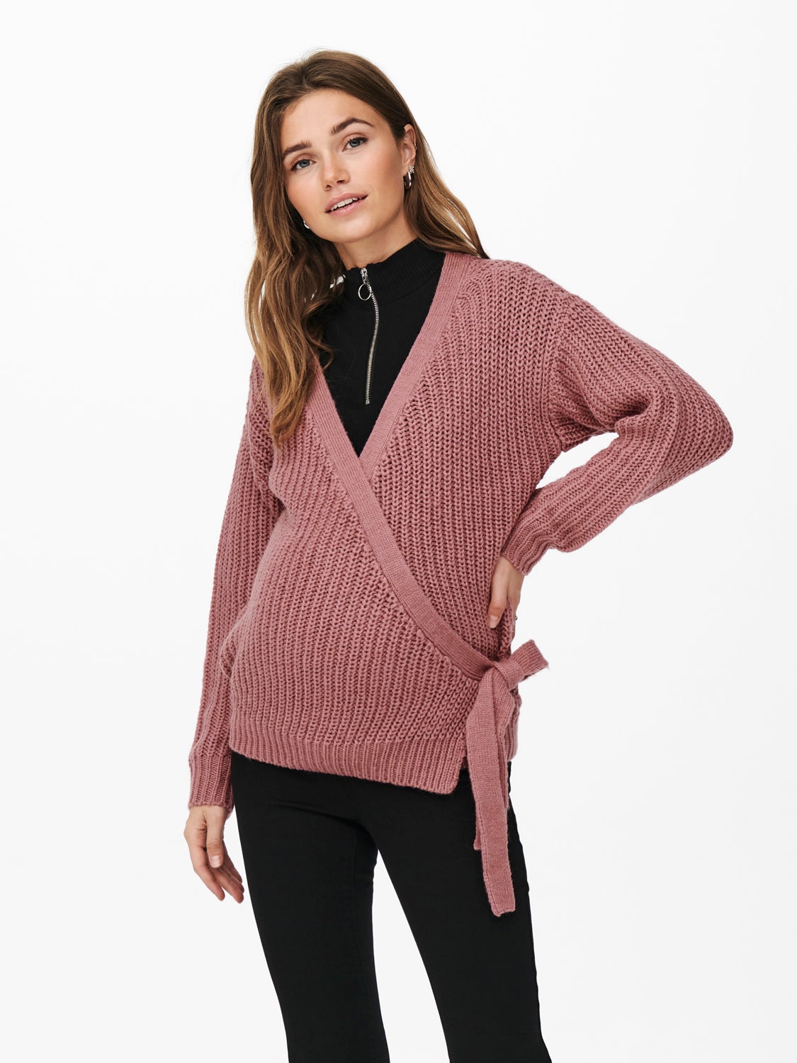 Mama wrap Knitted Cardigan