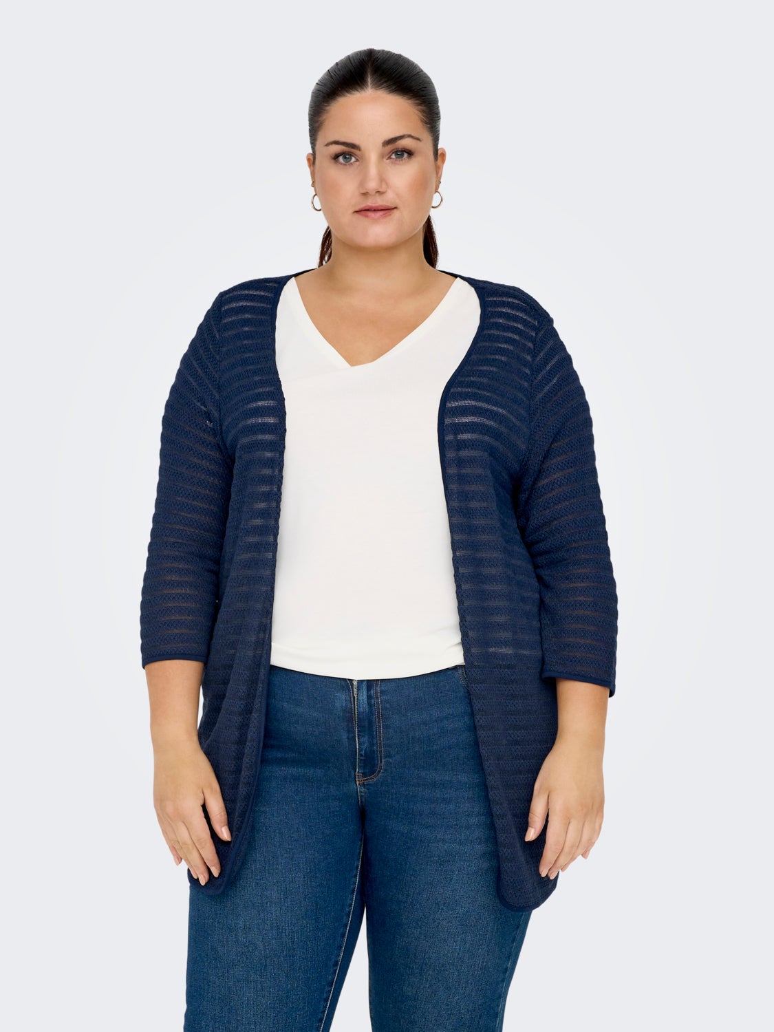 Curvy open cardigan