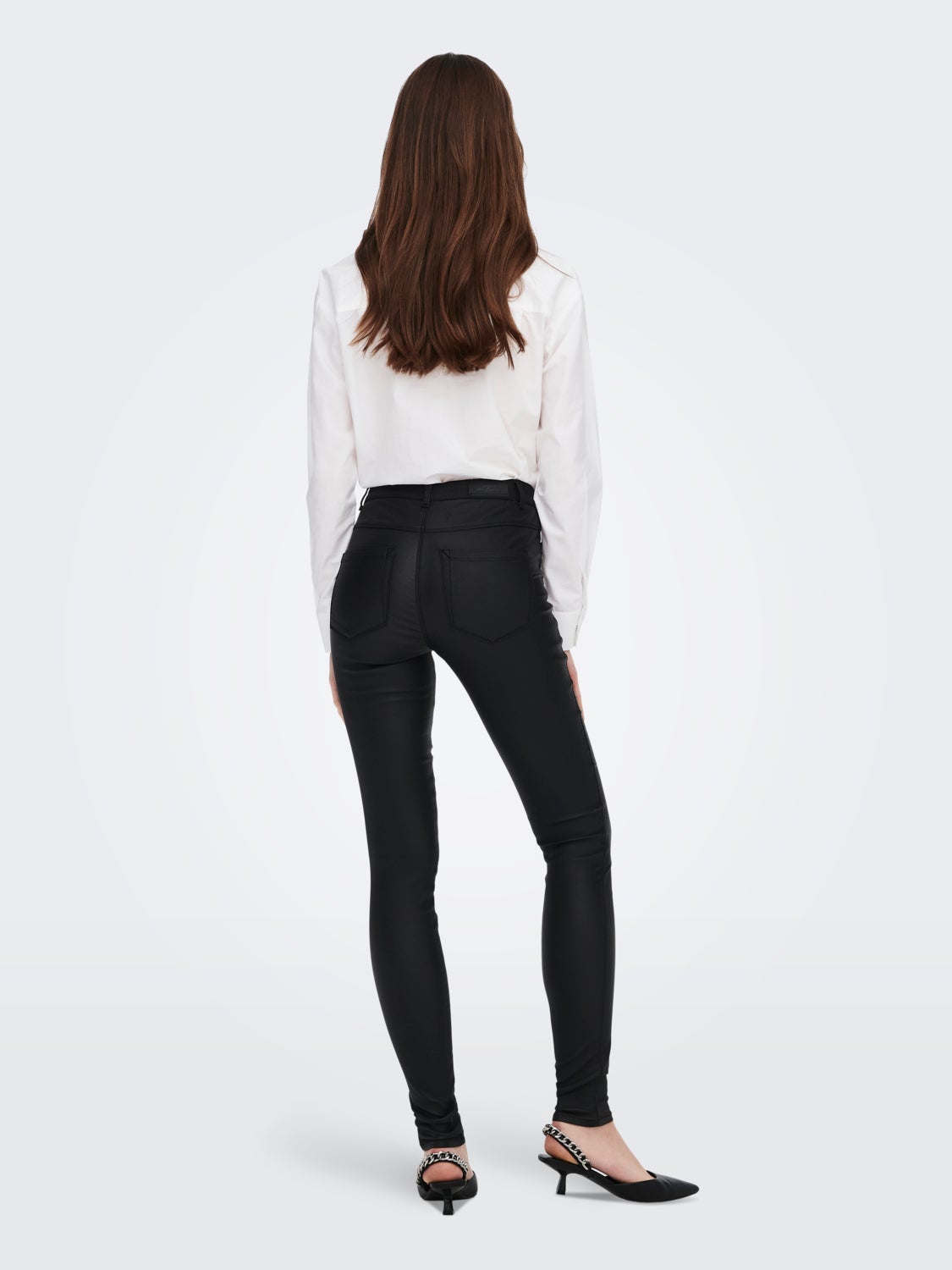 ONLRoyal Zip HW Rock Coated Skinny fit jeans