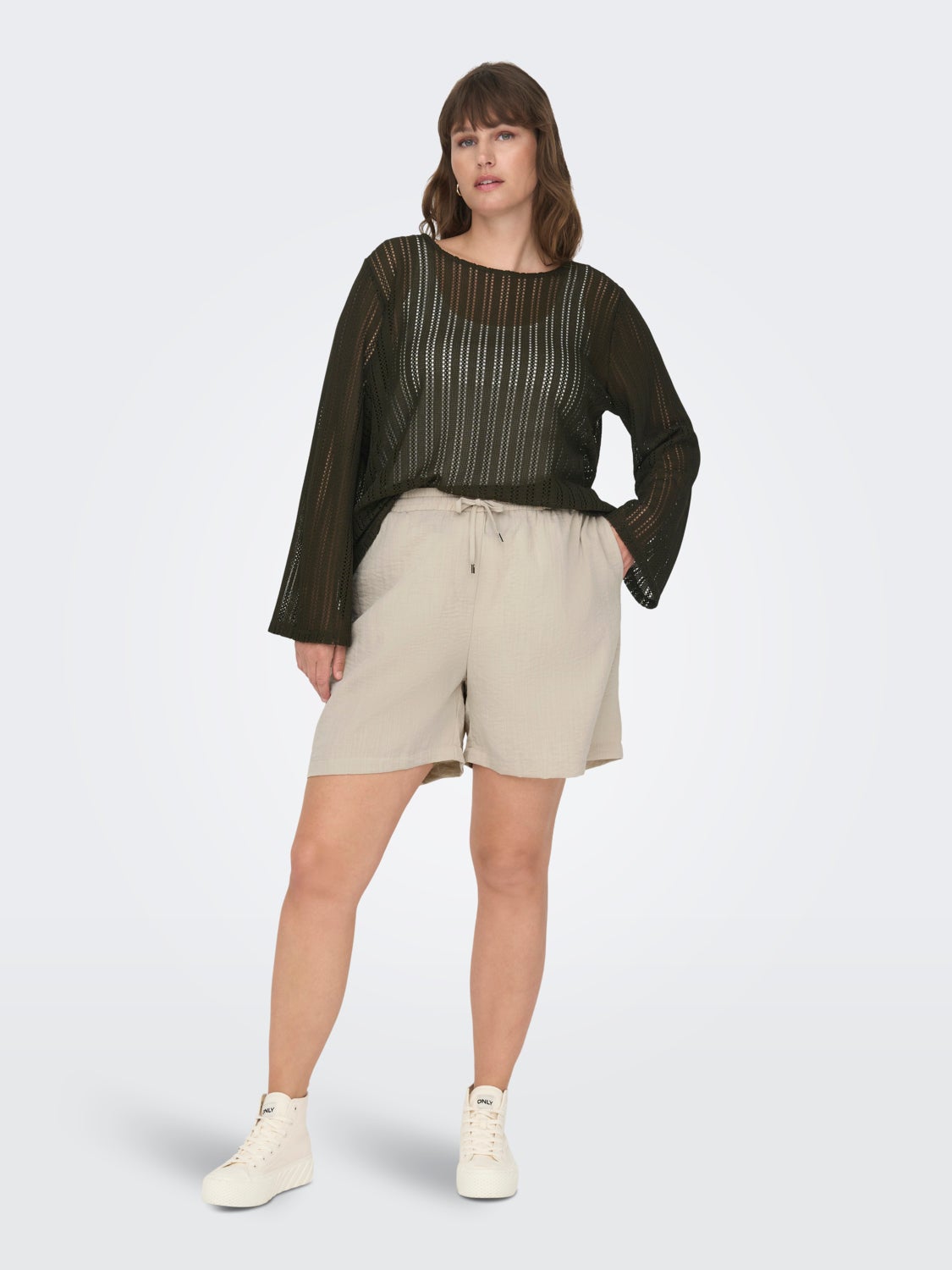 Curvy see through top