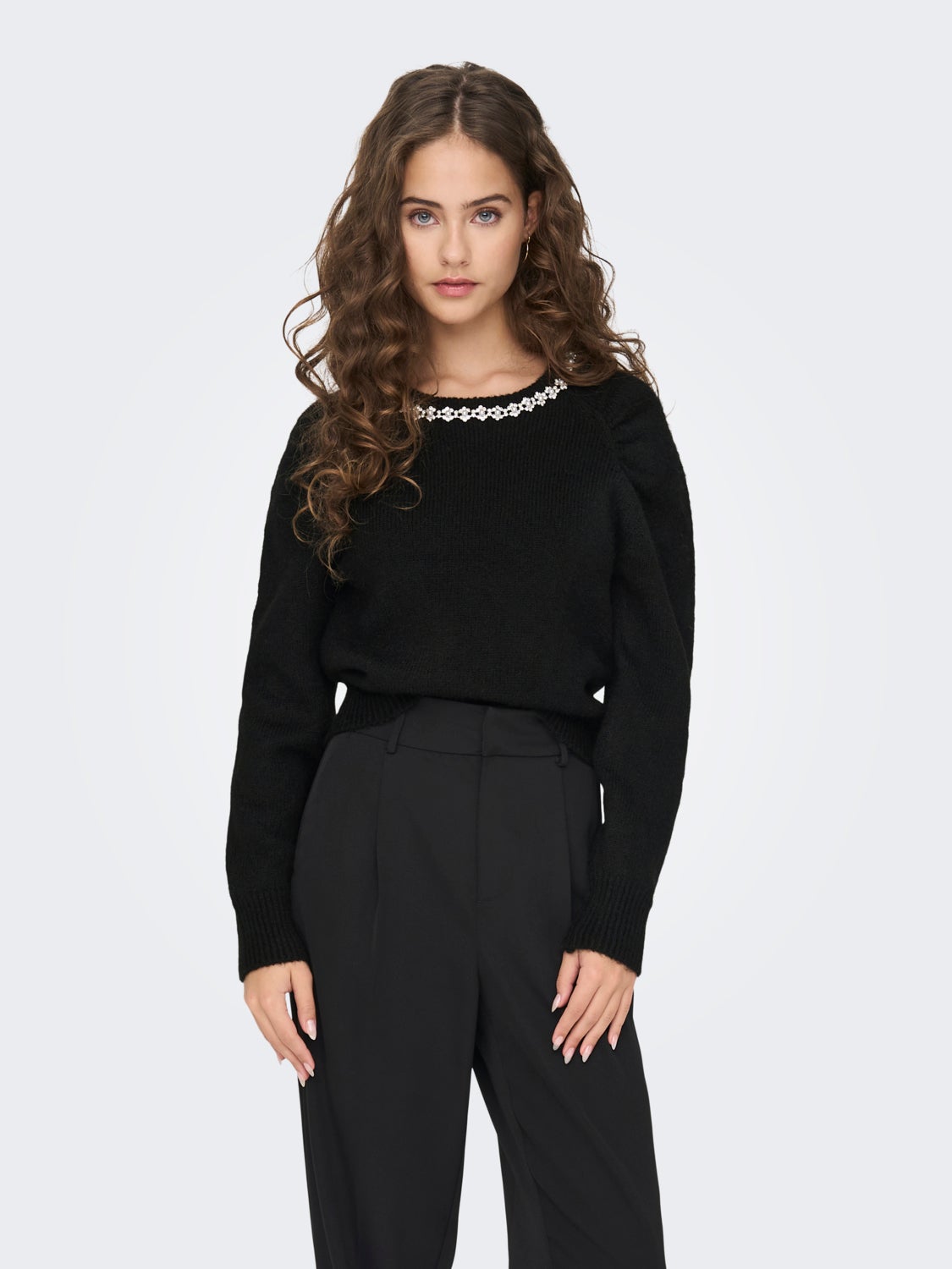 Solid colored Knitted Pullover