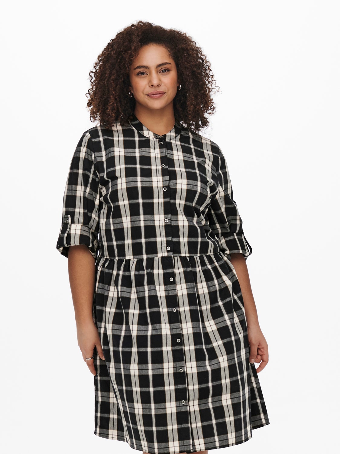 Curvy 3/4 sleeved Dress