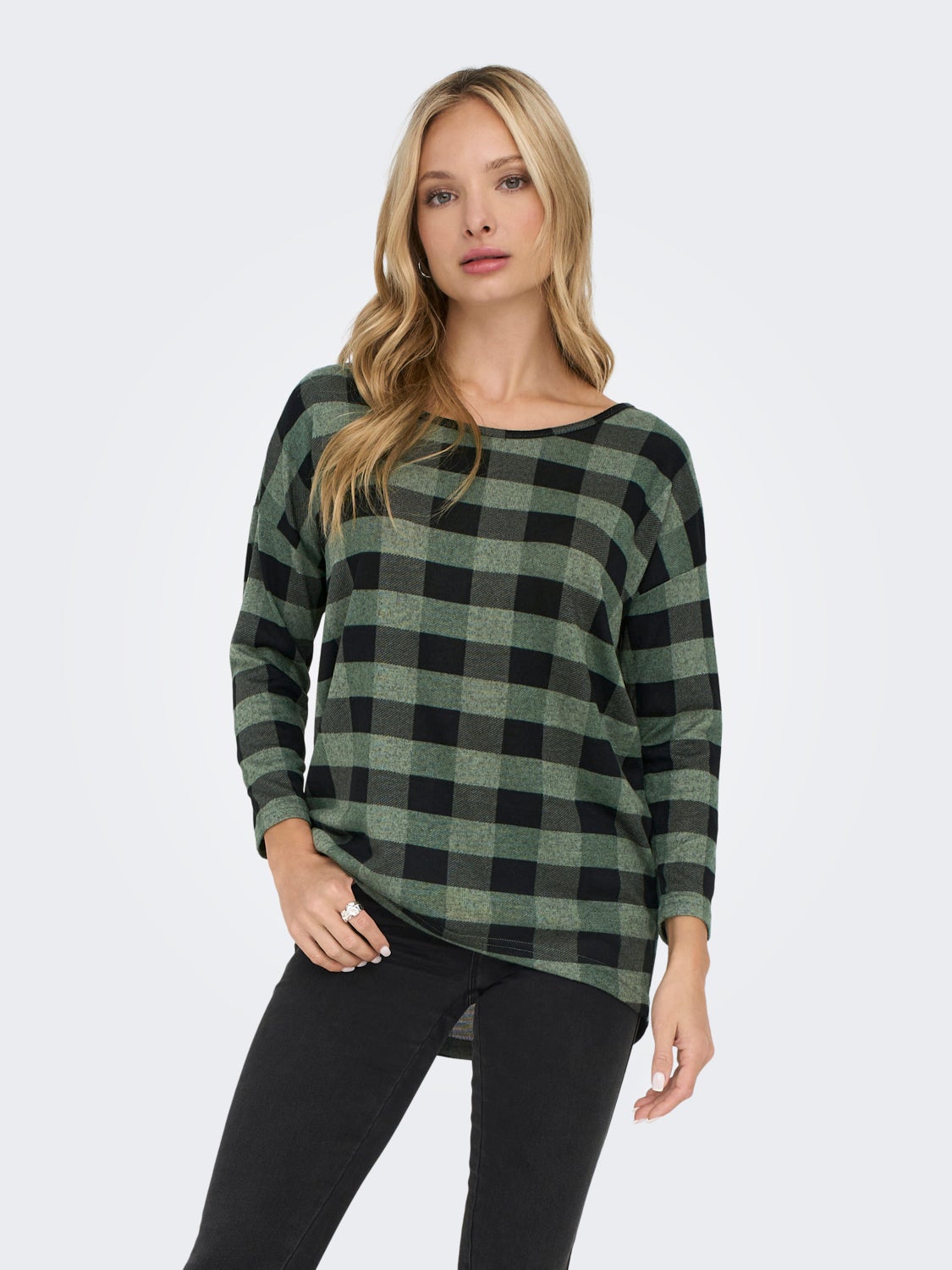 Printed 3/4 sleeved top