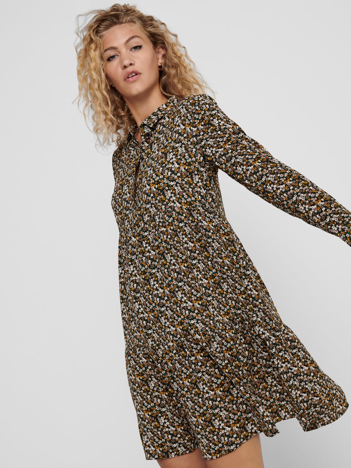 Mini dress with print