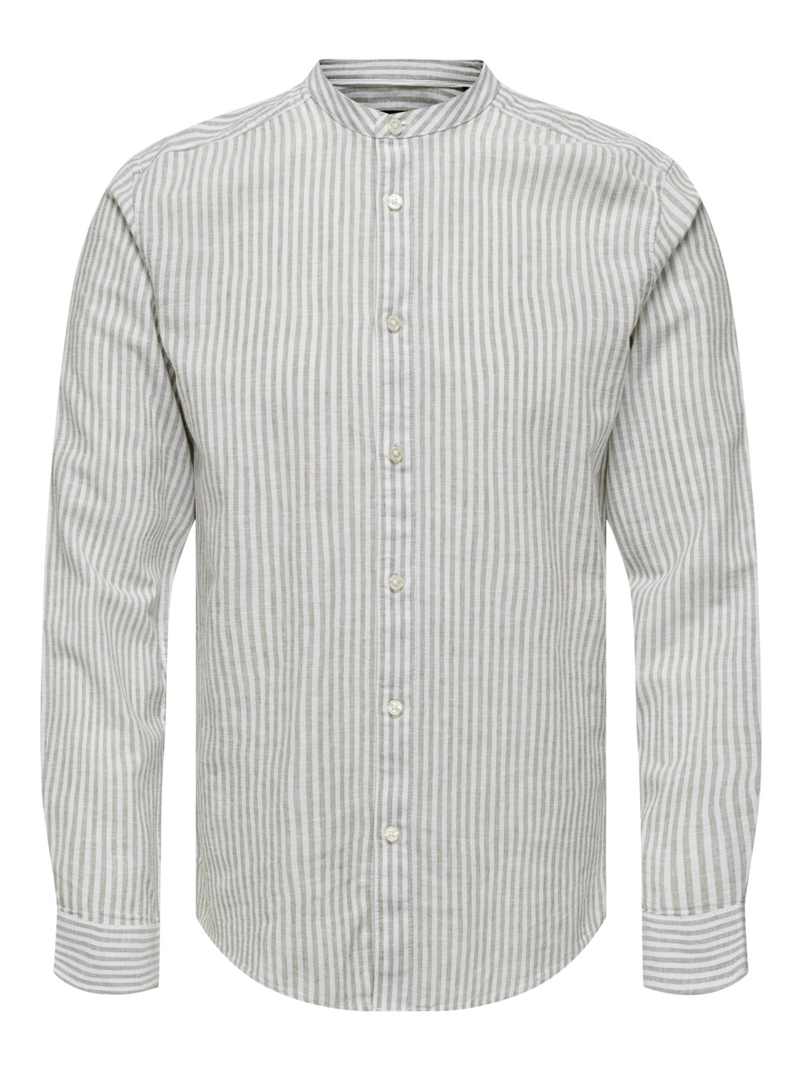 Slim fit china collar shirt