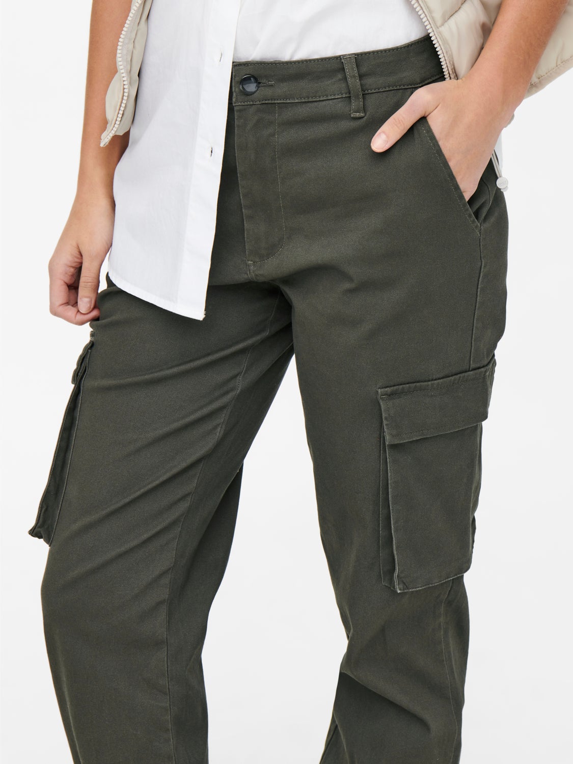 Mid waist Cargo trousers