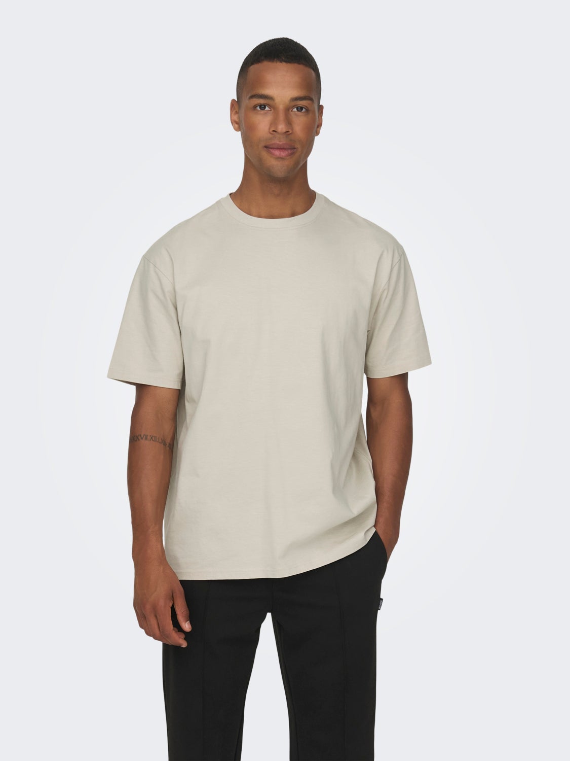 Oversized o-hals t-shirt