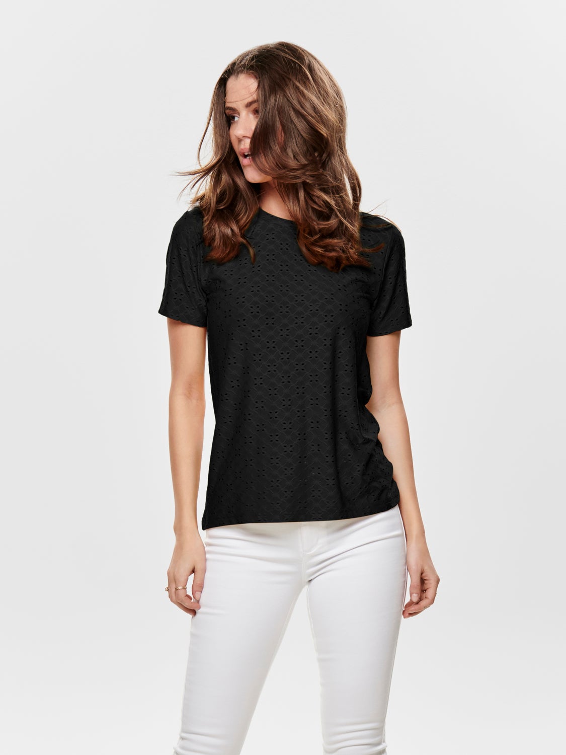 Detailed Short Sleeved Top
