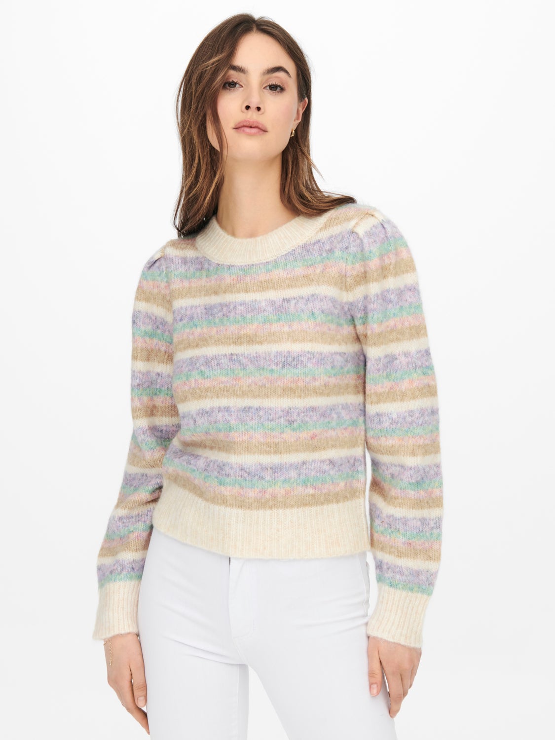 Puff sleeve Knitted Pullover