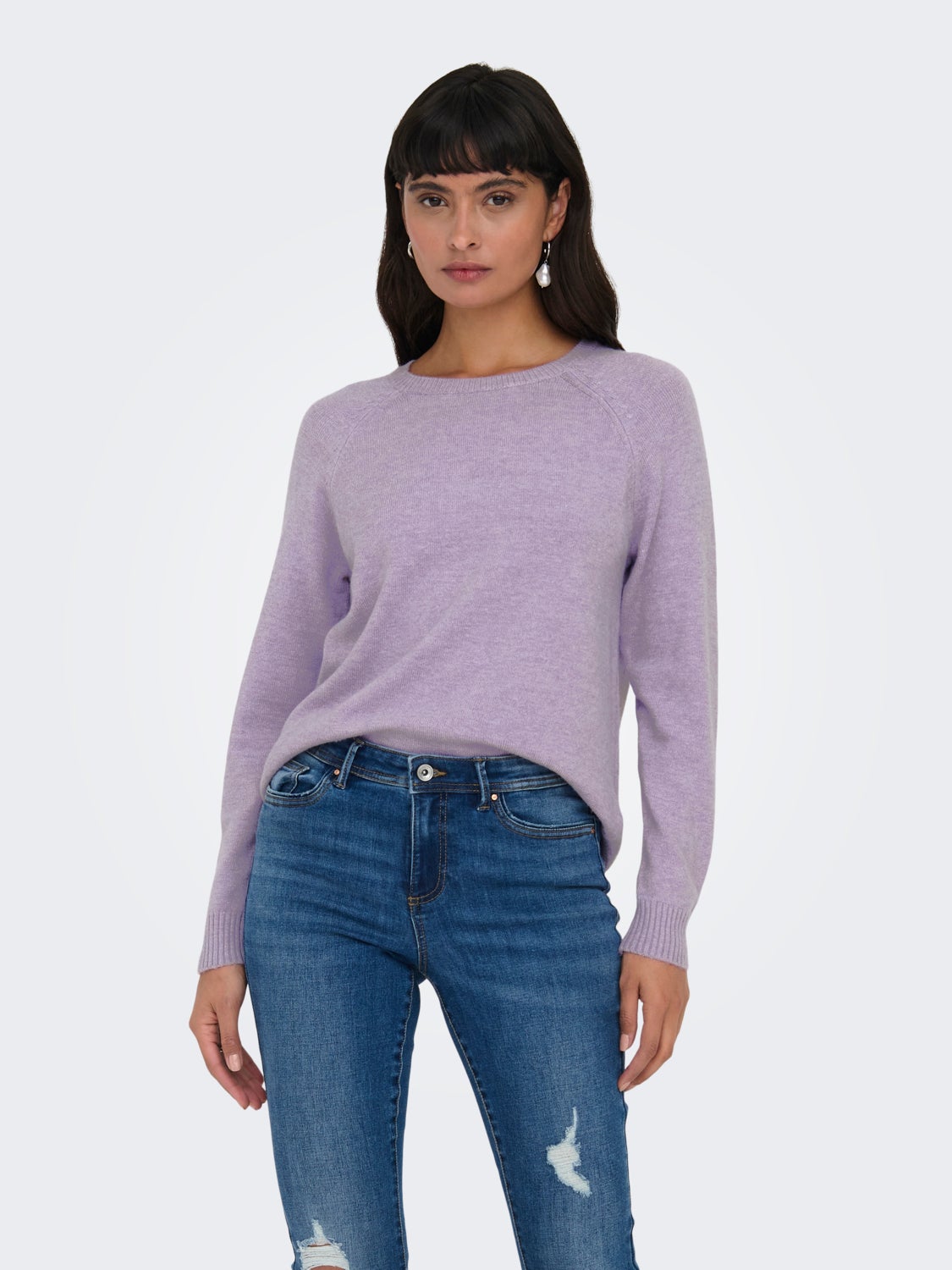 Solid colored Knitted Pullover
