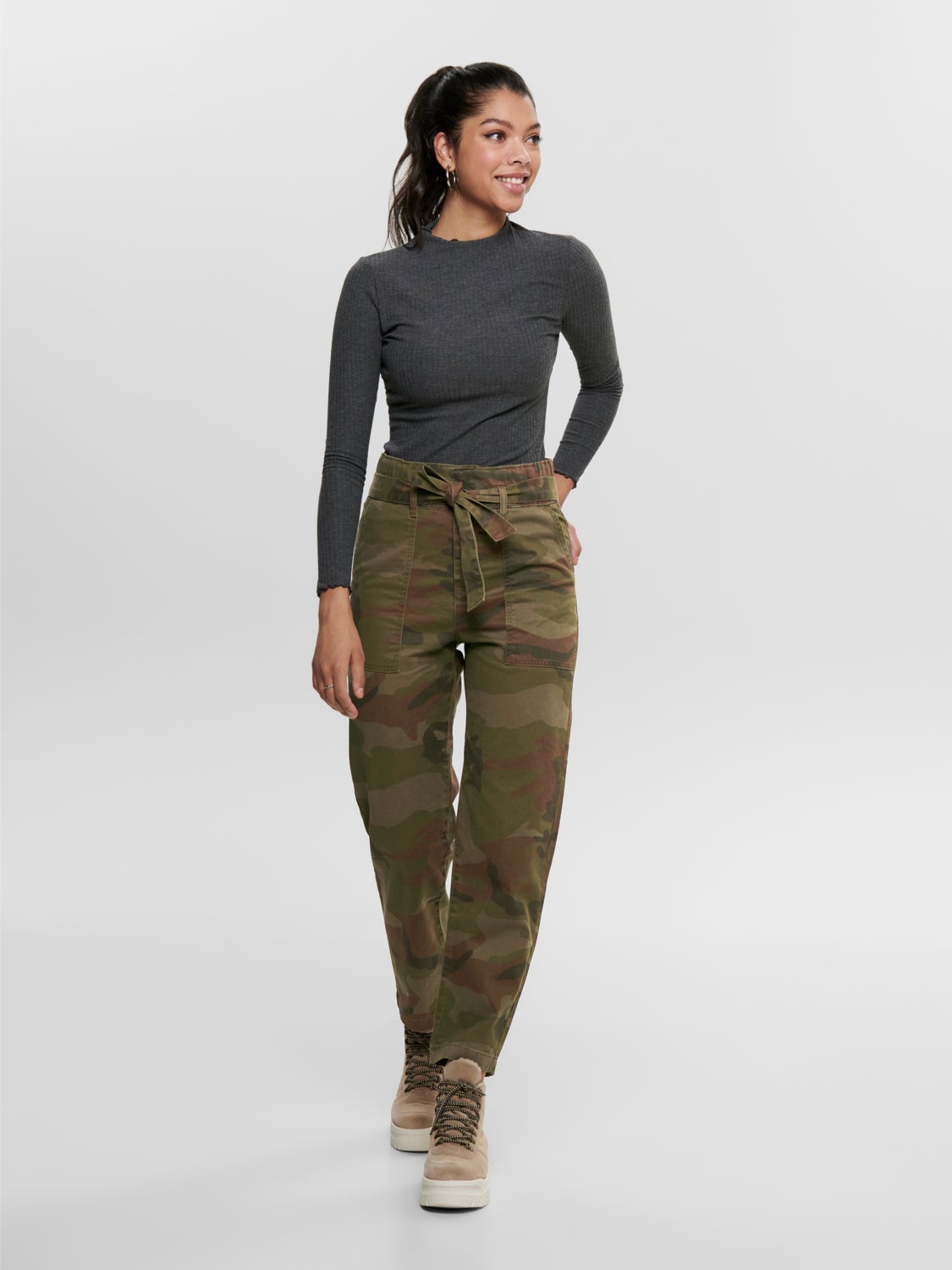 High neck Long Sleeved Top