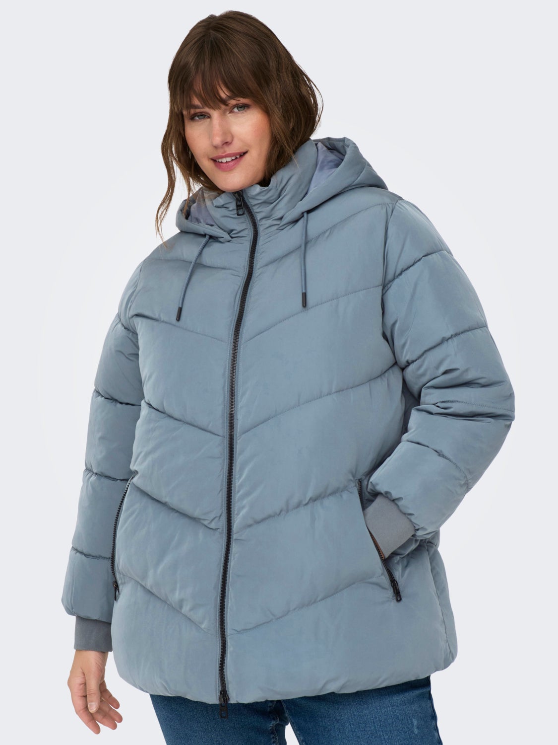 curvy Puffer jacket with hood