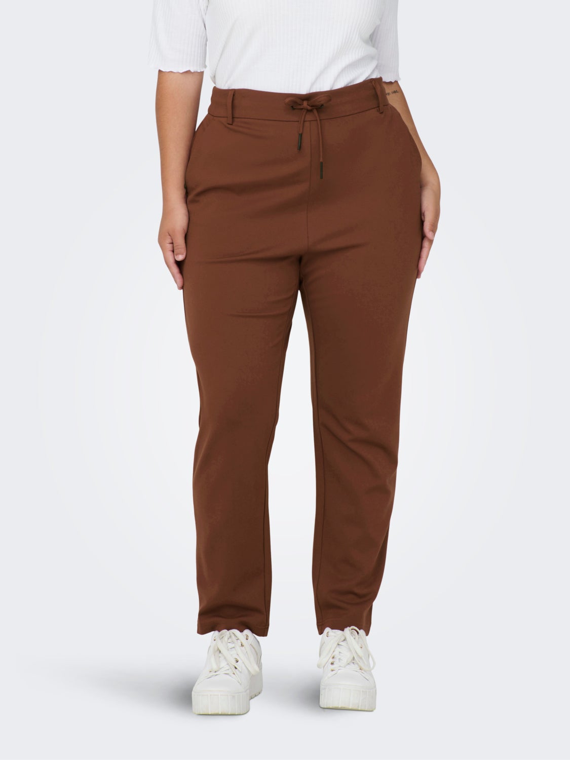 Curvy solid Trousers