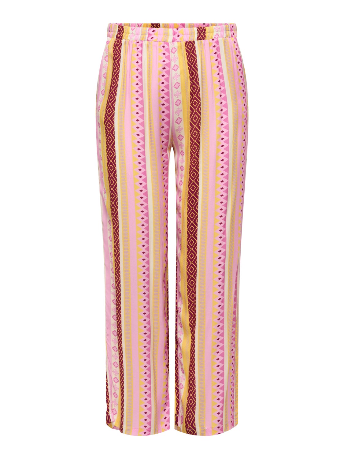 Curvy printed trousers