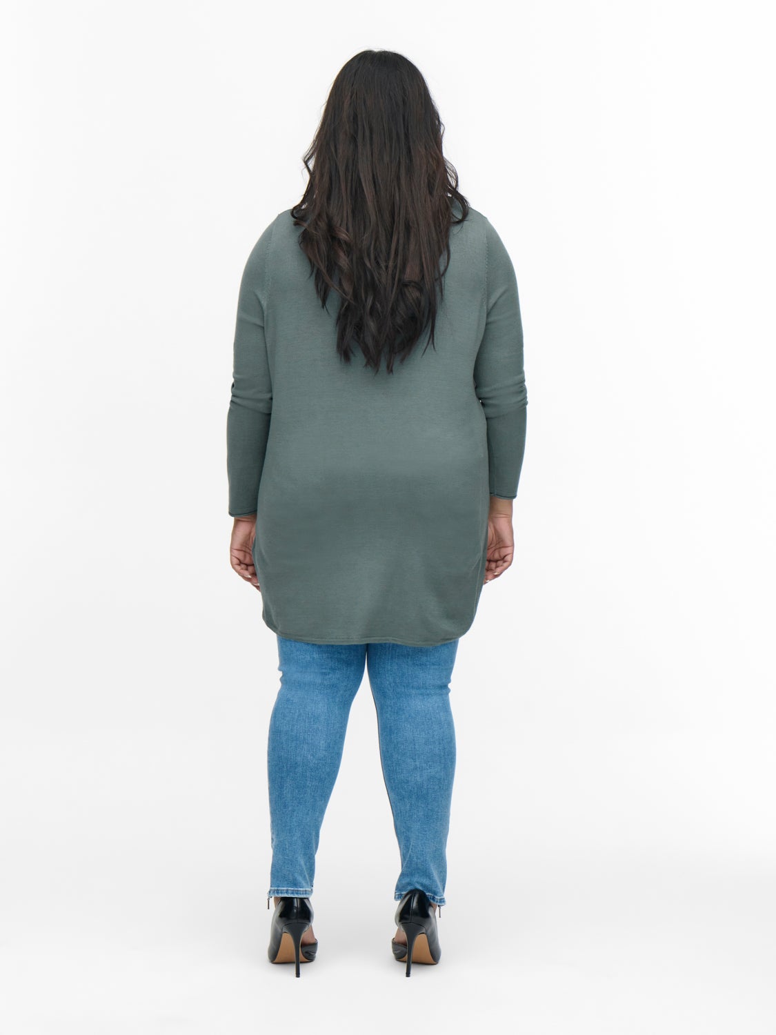 Curvy long viscose Pullover
