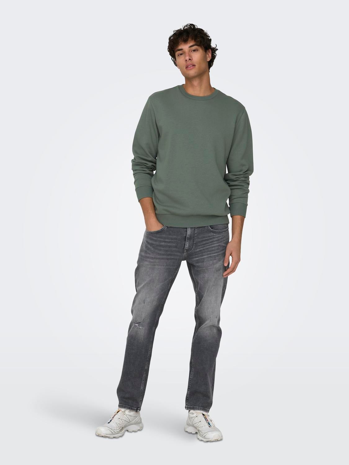 Regular Fit O-Neck Sweatshirt