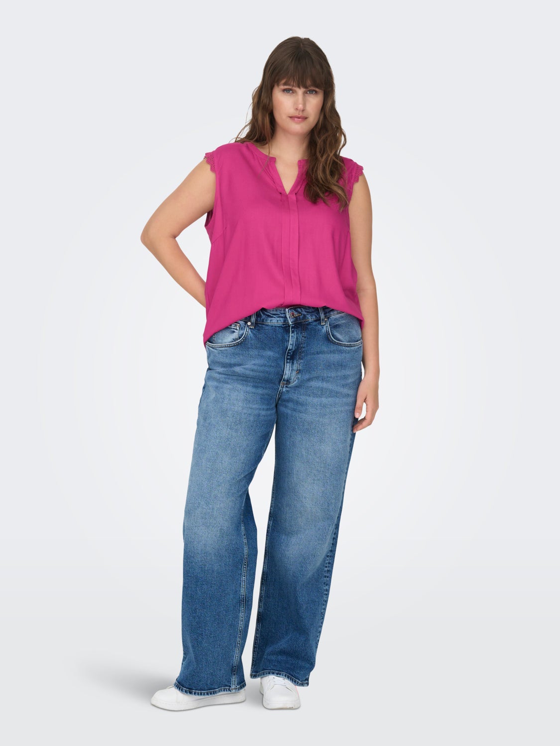 Curvy loose Sleeveless Top