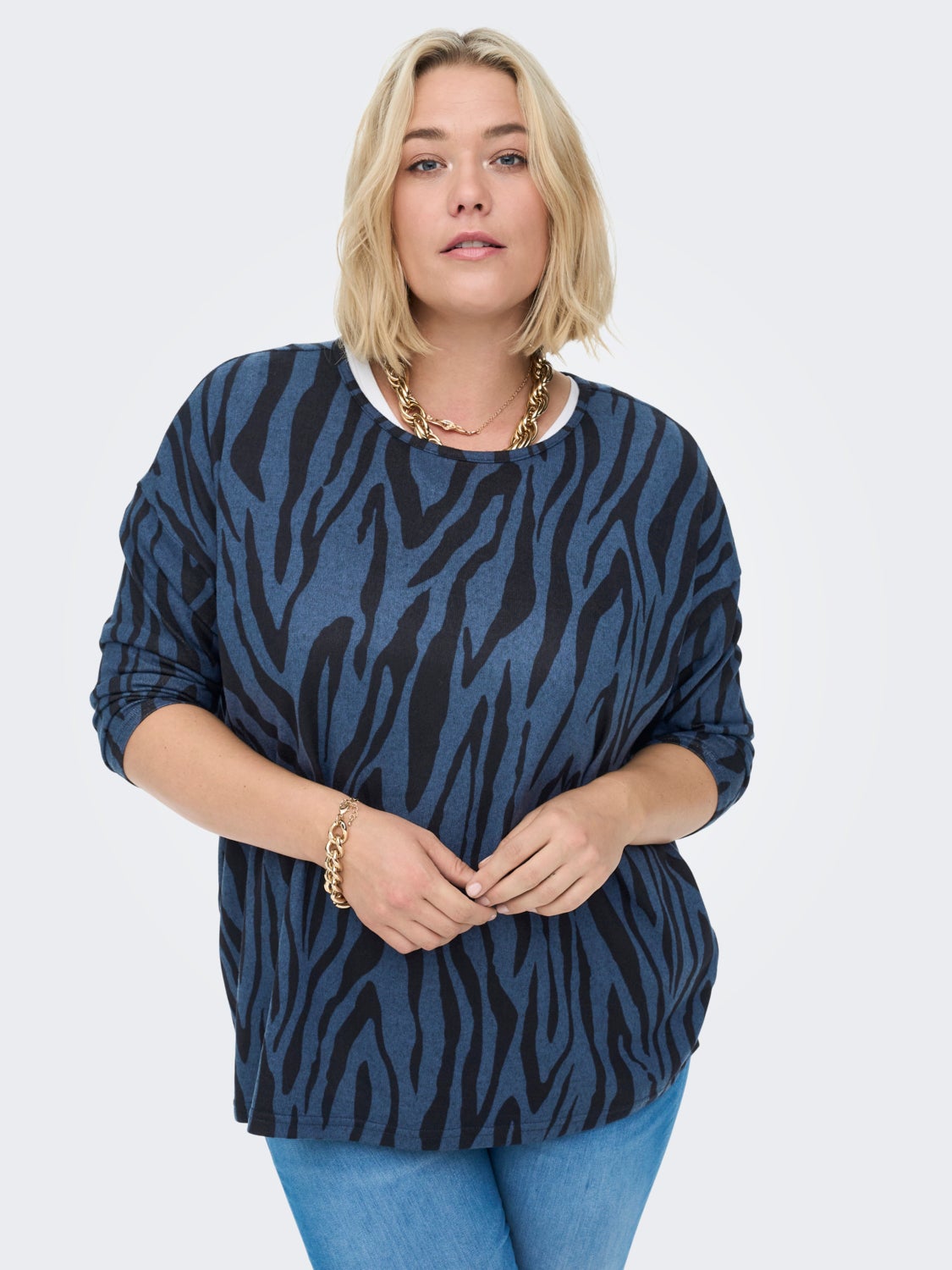 Curvy 3/4 sleeve Top