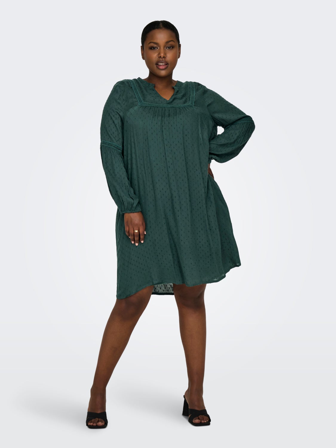 Curvy 2-layer viscose dress