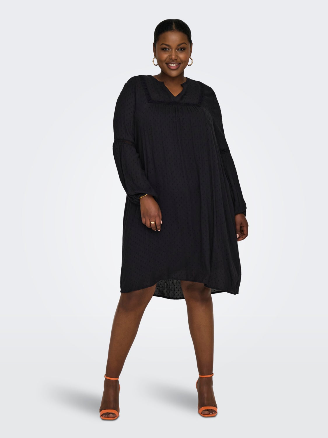 Curvy 2-layer viscose dress