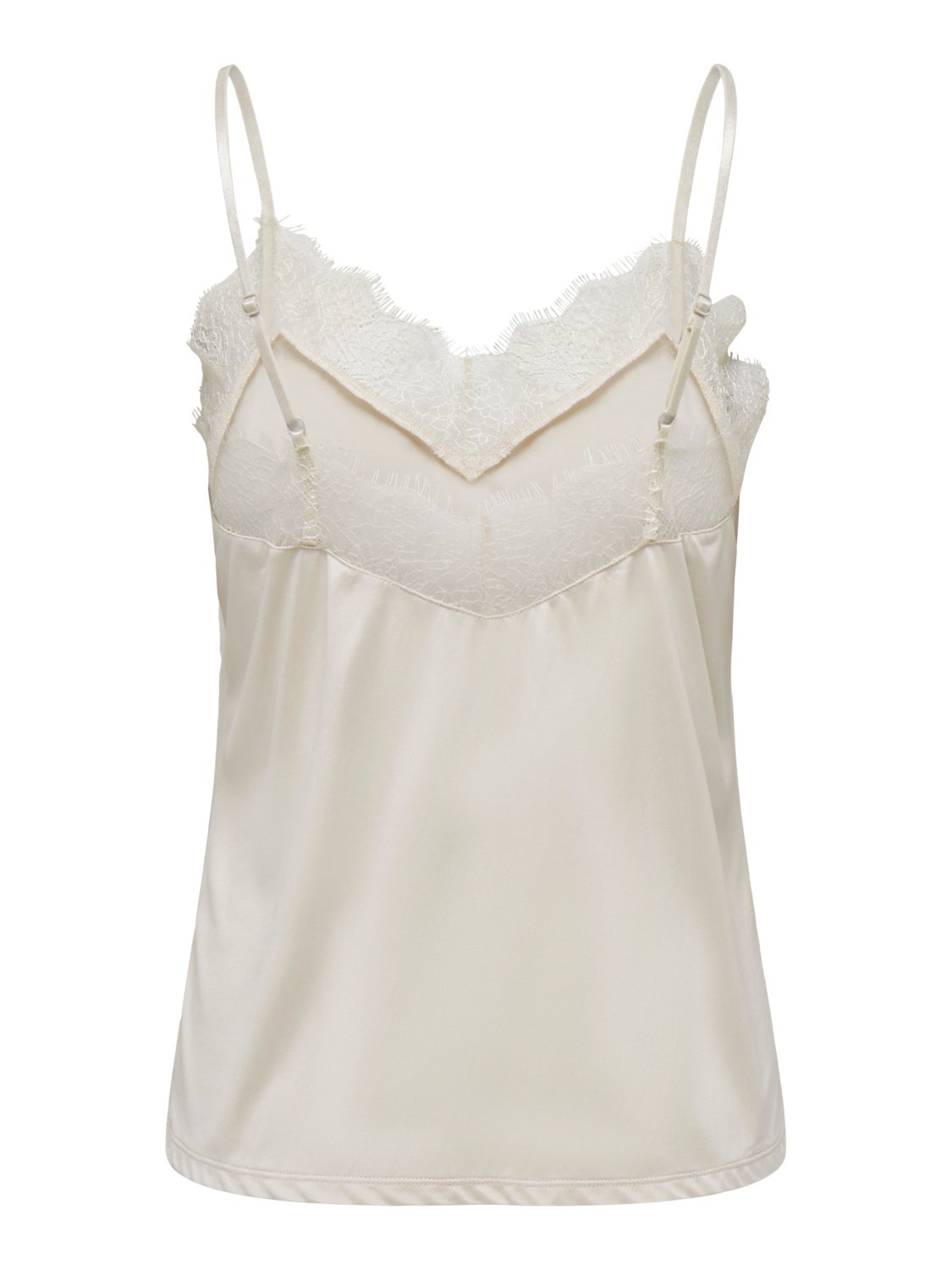 Lace detailed top with thin straps