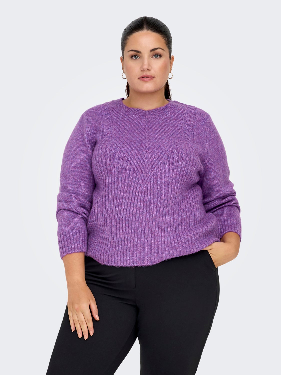 Curvy knit top